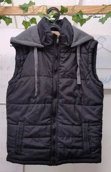 Colete infantil puffer preto 14