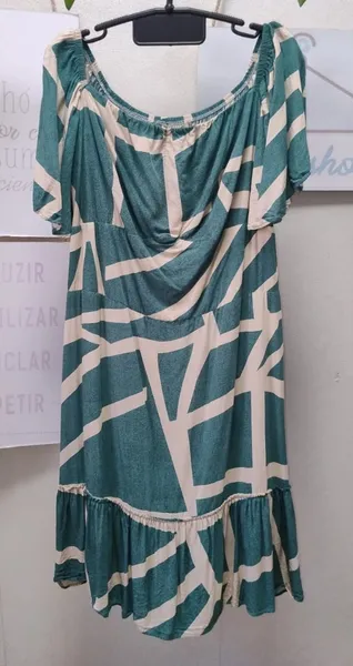 Vestido verde estampado G2