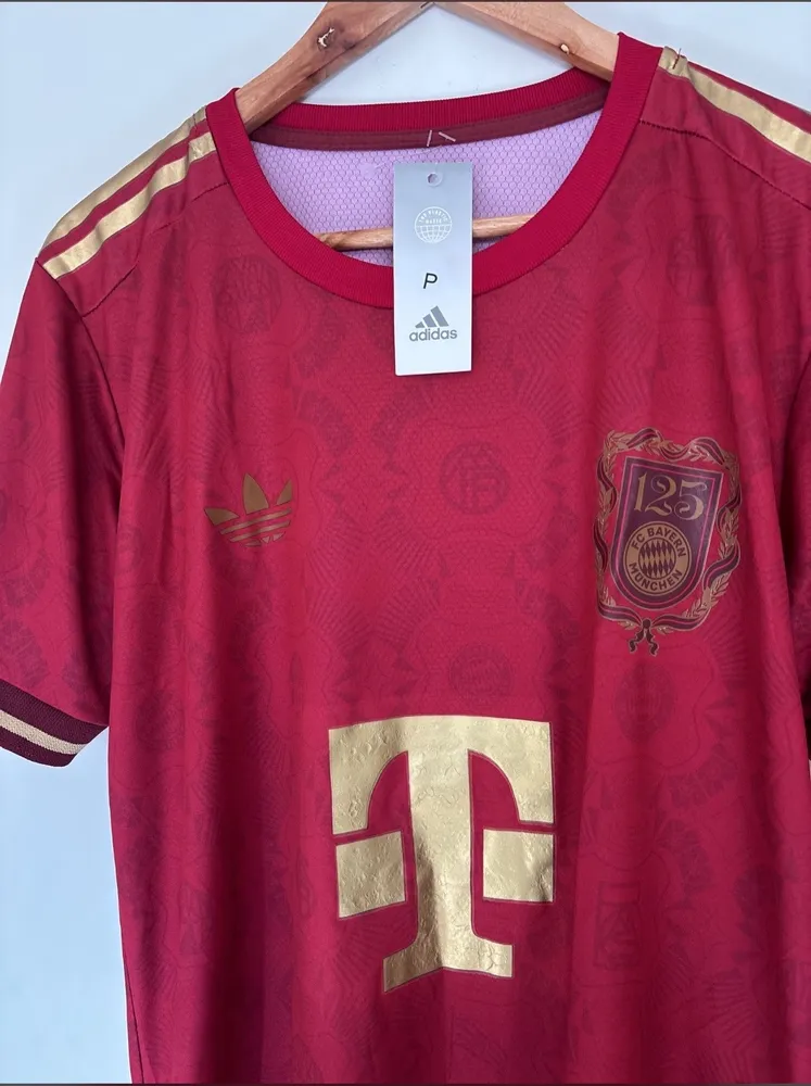 camiseta bayern de munique adidas comemorativa 125 anos