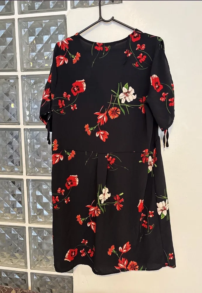vestido estampado largo da Zara