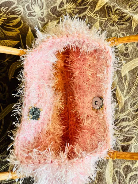 bolsa de pelinhos rosa chiclete