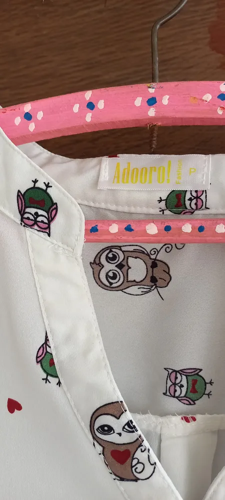 Camisa feminina estampada tamanho P