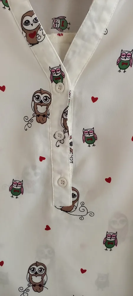 Camisa feminina estampada tamanho P