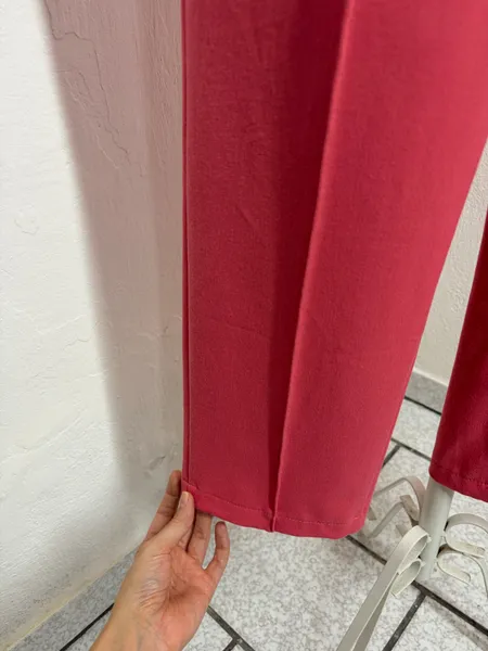 CALÇA ALFAIATARIA FEM. ROSA CINT. ALTA