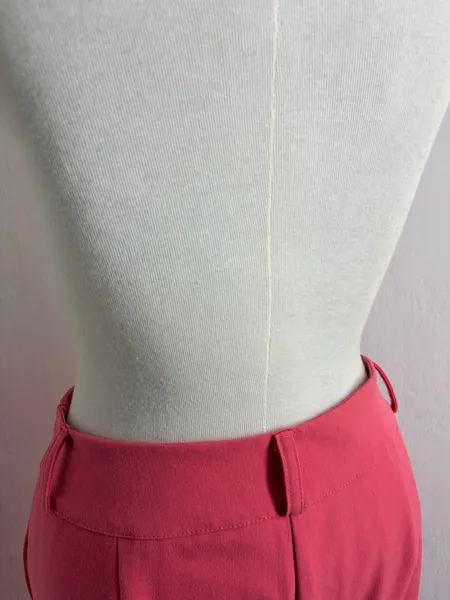 CALÇA ALFAIATARIA FEM. ROSA CINT. ALTA