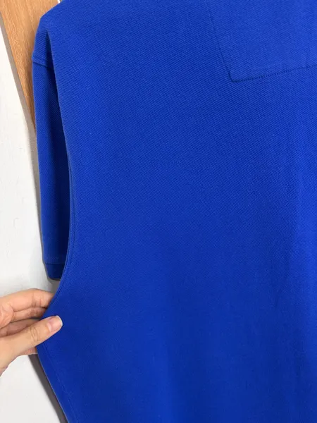 CAMISA MASC. GL. POLO BASICA AZUL BIC MG. CURTA