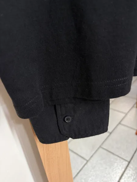 CAMISA MASC. GL. POLO ALGODON PRETA MG. COMPRIDA