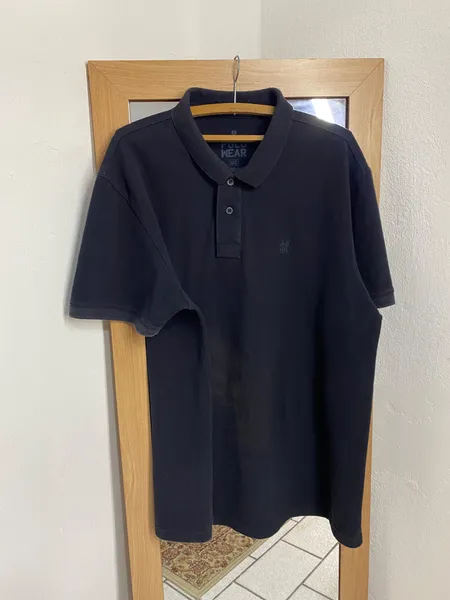 CAMISA GL. POLO BASIC PRETA MG. CURTA