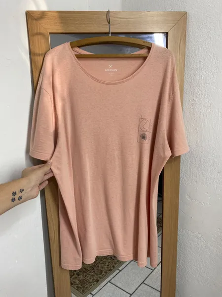 BLUSA MASC. BASIC ROSA SUTIL WELLBEING MG. CURTA