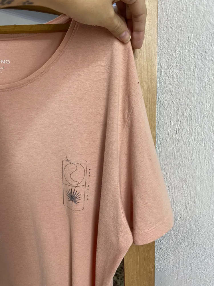 BLUSA MASC. BASIC ROSA SUTIL WELLBEING MG. CURTA