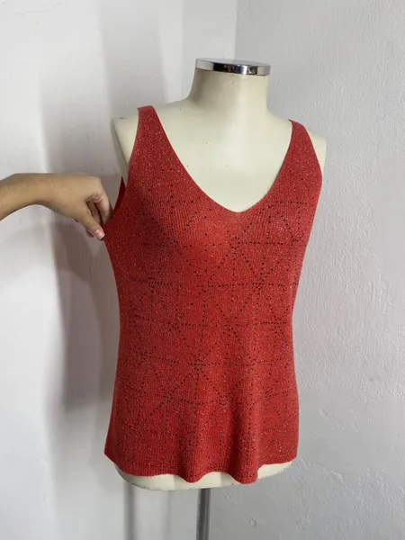 REGATA LUREX LARANJA C. FIOS BRILHOSOS