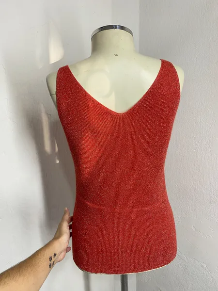 REGATA LUREX LARANJA C. FIOS BRILHOSOS