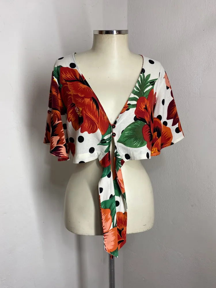 CROPPED LINEL ESTAMPA CHITA MG. AMPLA