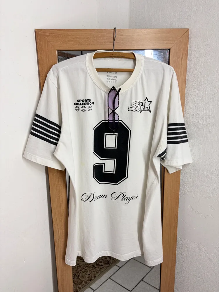 MAX T-SHIRT BASIC OFF WHITE SPORTS COLLECTION MG. CURTA