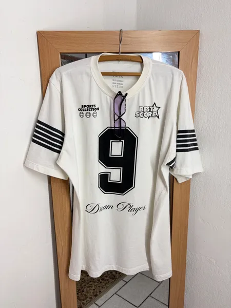 MAX T-SHIRT BASIC OFF WHITE SPORTS COLLECTION MG. CURTA
