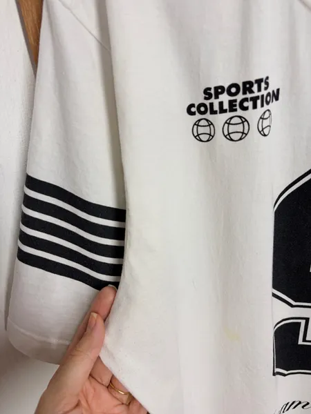 MAX T-SHIRT BASIC OFF WHITE SPORTS COLLECTION MG. CURTA
