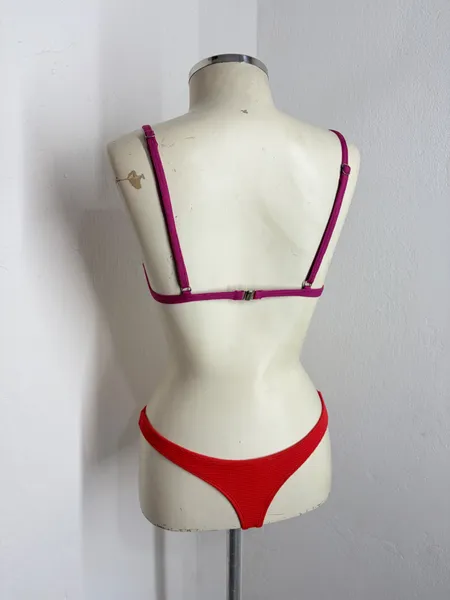 TOP PRAIA ALÇA FIXA REGULAVEL FUCSIA