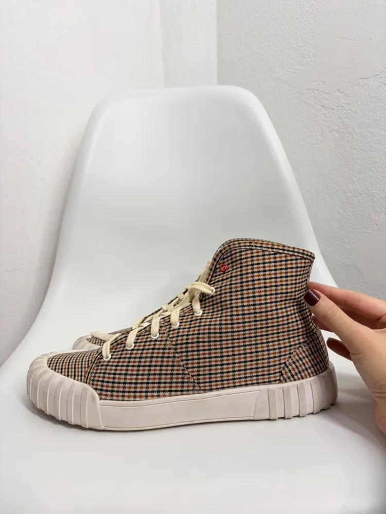 TÊNIS HIGH TOP ARAGÄNA MIRANDA SEMPRE EM FRENTE XADREZ