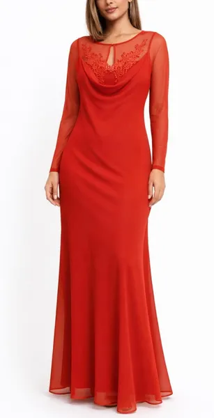 Vestido vermelho festa Tam G
