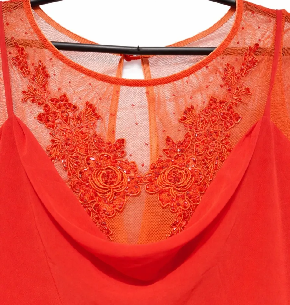 Vestido vermelho festa Tam G