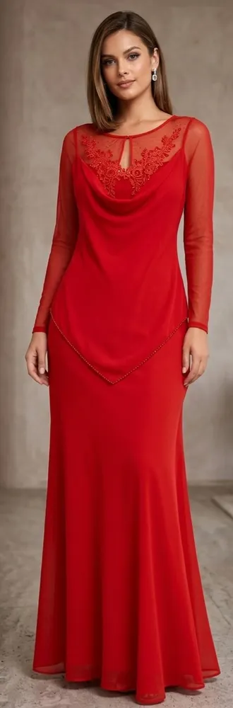 Vestido vermelho festa Tam G