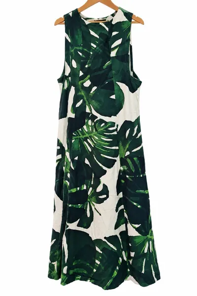 vestido viscose estampado Tam P