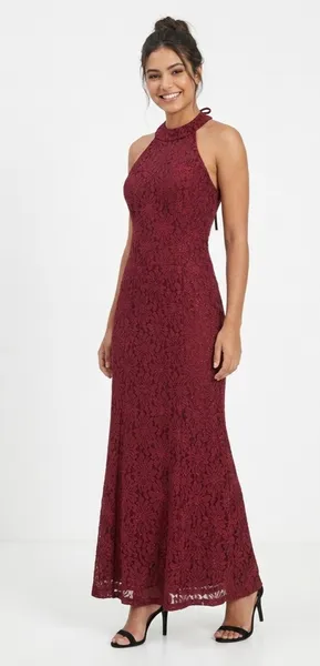 Vestido vinho de festa Tam PP