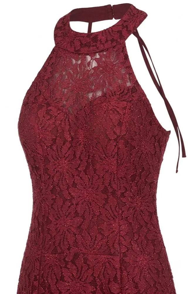 Vestido vinho de festa Tam PP