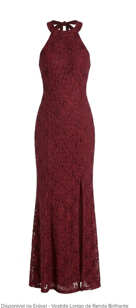 Vestido vinho de festa Tam PP