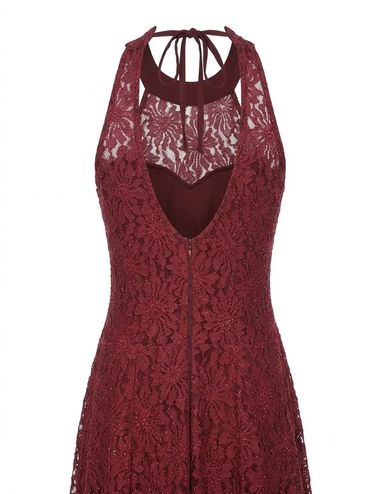 Vestido vinho de festa Tam PP