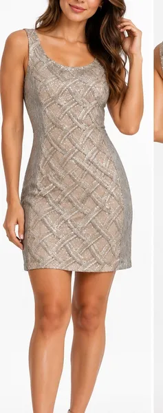 Vestido em Paetê  Yunico Tam P