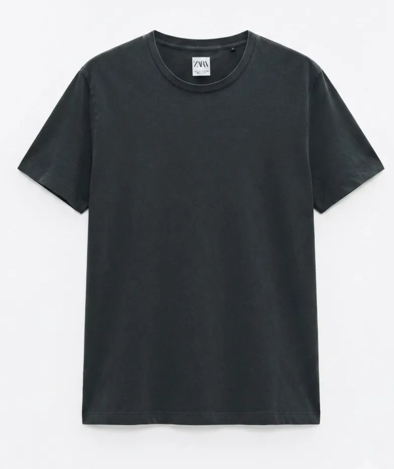 Camiseta masculina Zara Tam G
