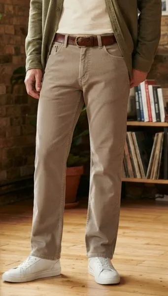 Calça bege Lee, Tam 38