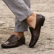 Sapato masculino de couro legítimo Tam 43