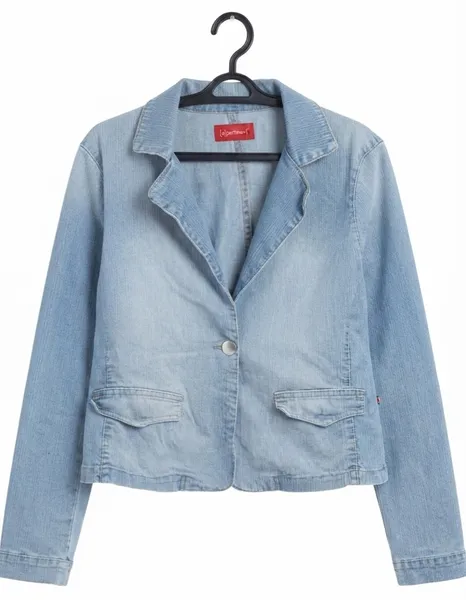 Jaqueta jeans feminina Tam G