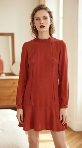 Vestido  Farm terracota