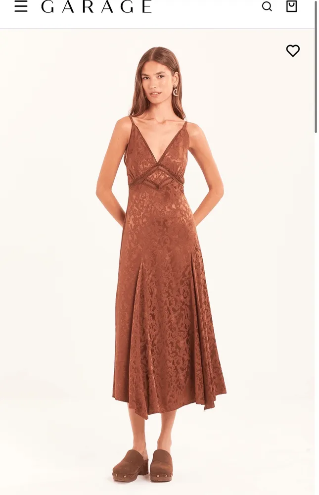 vestido boho marrom garage lia