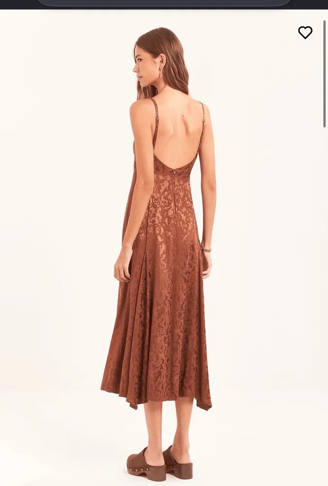 vestido boho marrom garage lia