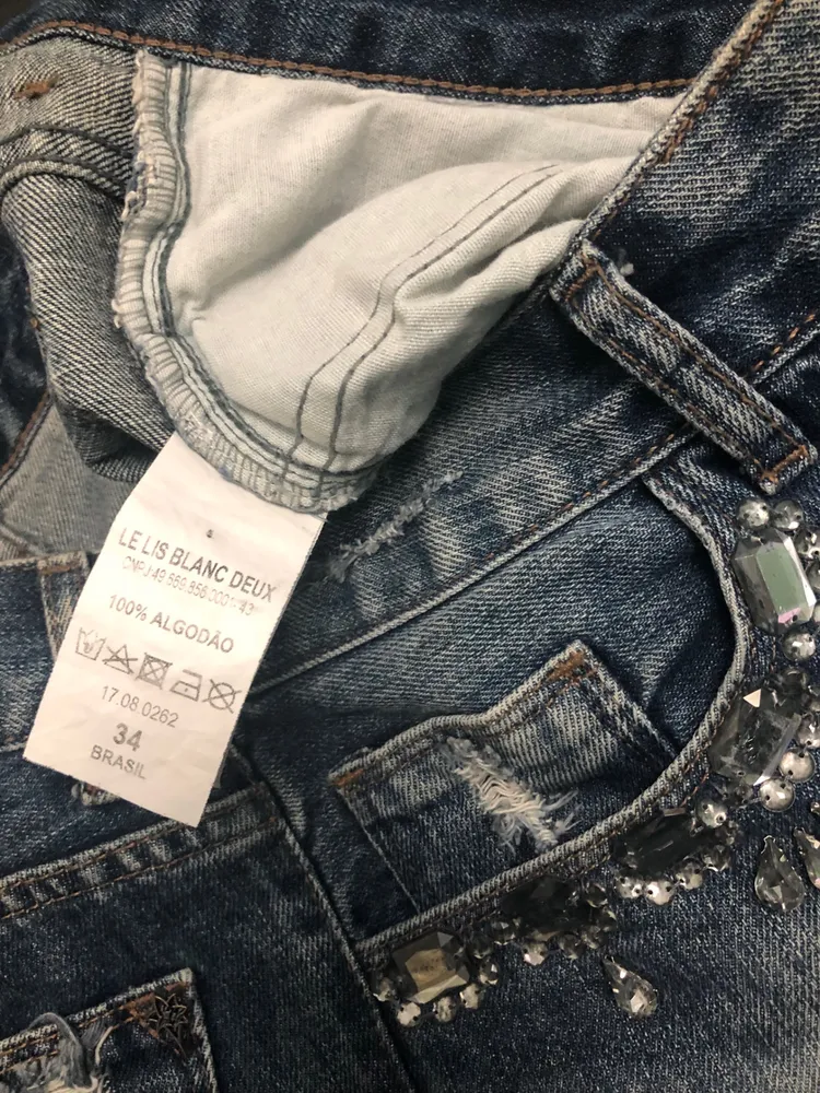Short jeans feminino le lis blanc 34