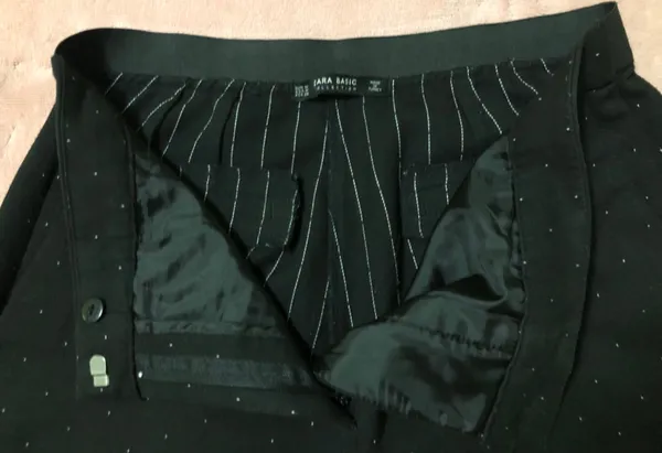 Calça preta Zara poa M