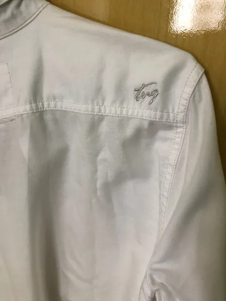 Camisa casual TNG branca manga longa TAM p