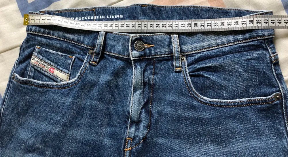 Saia jeans azul four one 38