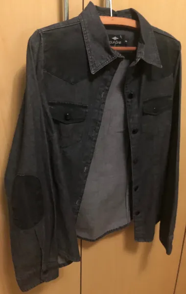 Camisa jeans four one cinza p
