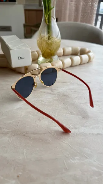 ÓCULOS DE SOL CHRISTIAN DIOR DOURADO ORIGINAL
