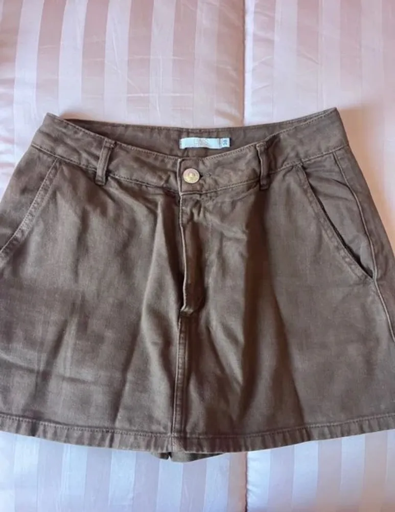 Shorts saia Las Clothing marrom 38