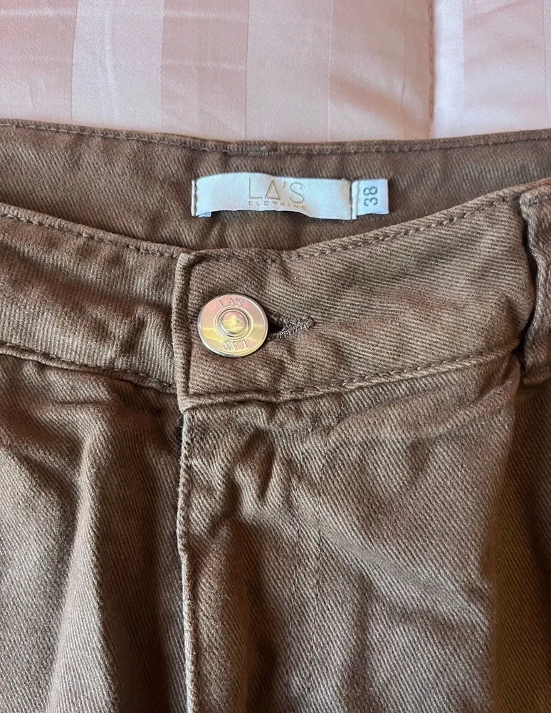 Shorts saia Las Clothing marrom 38