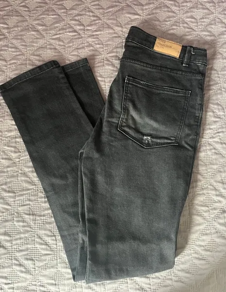 Calça jeans Zara preta skinny