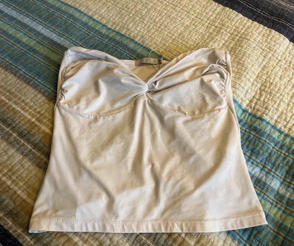 Tube Top Trançado branco G