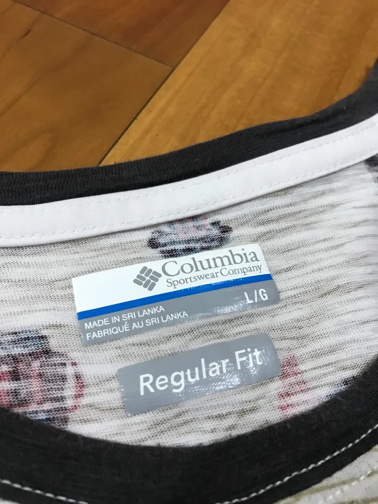 camiseta columbia original