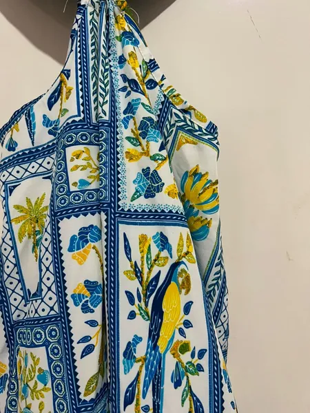 Vestido longo estampado inspiração Farm (tamanho único)
